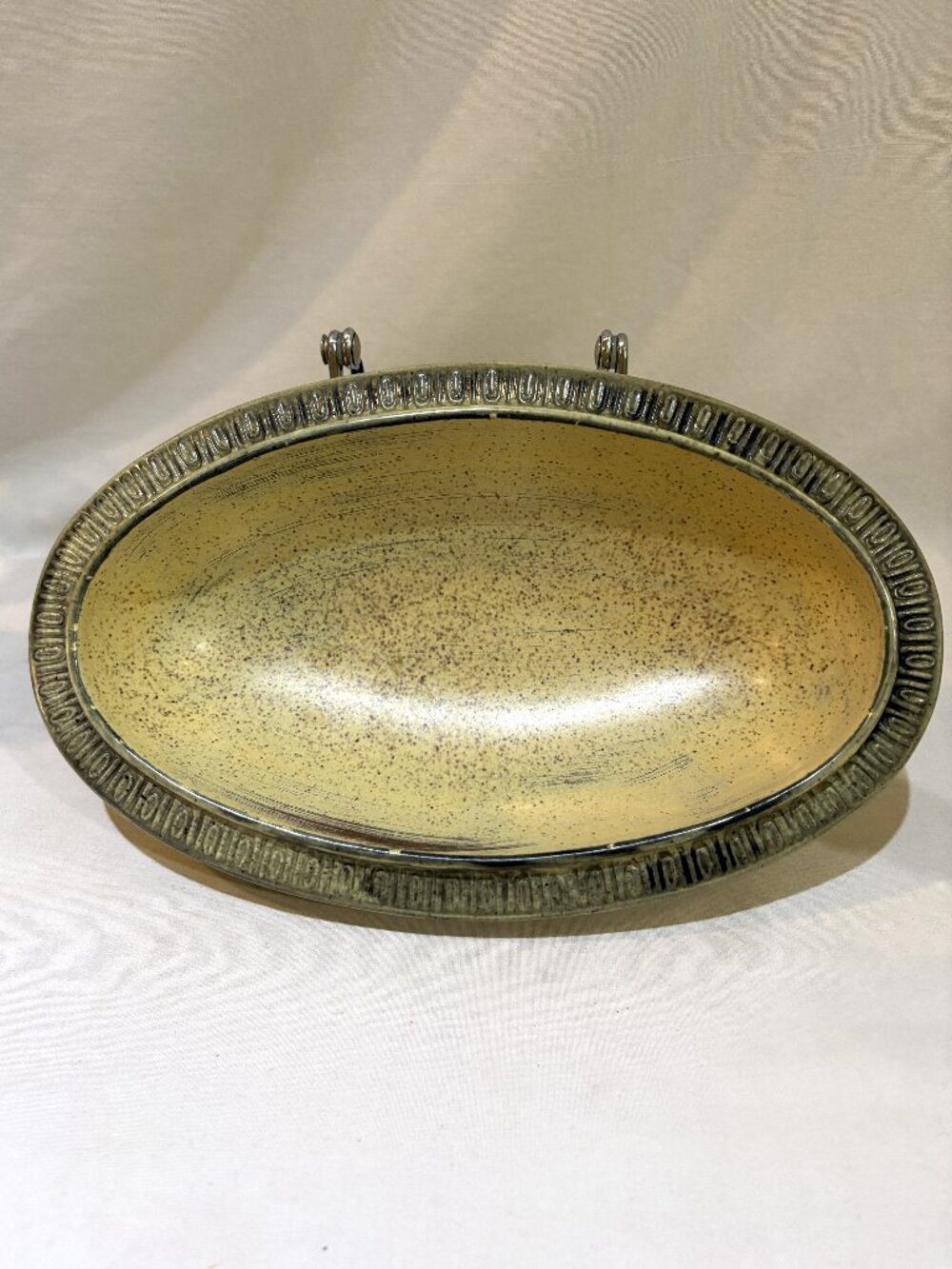 VTG MCM Red Wing Pottery 1960s Adobe Stone Oval Vegetable Serving Bowl EUC